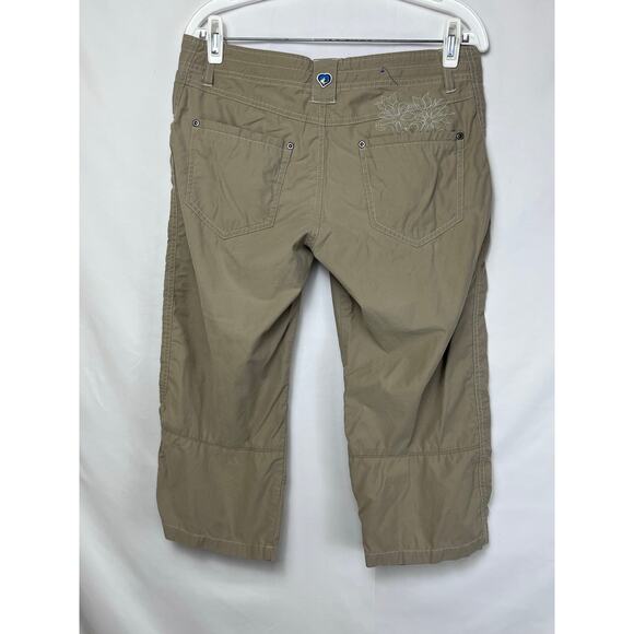 Kuhl Women's Size 6 Tan Cropped Pants Hiking Trails Outdoors Vacation Athleisure - Picture 2 of 9